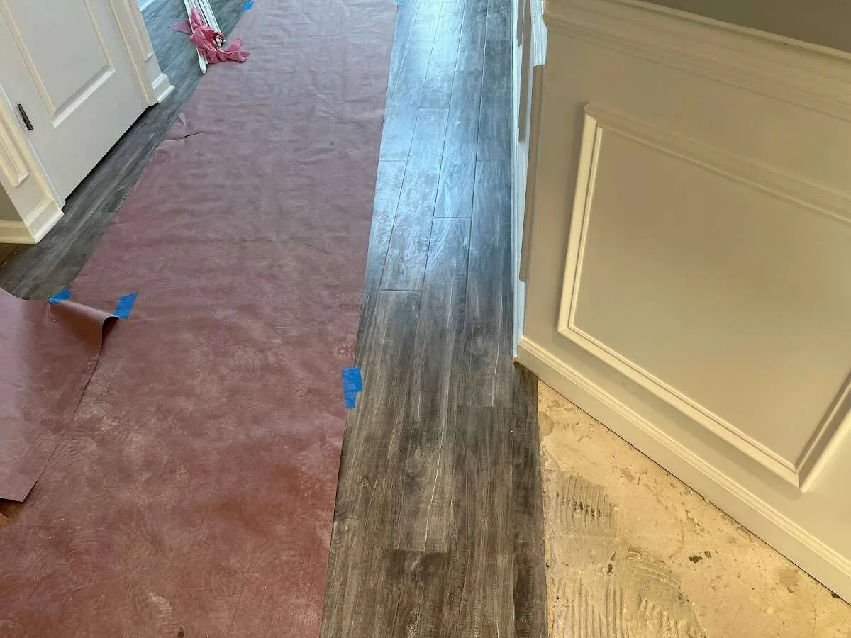 Completed marble shower restoration in Rowlett